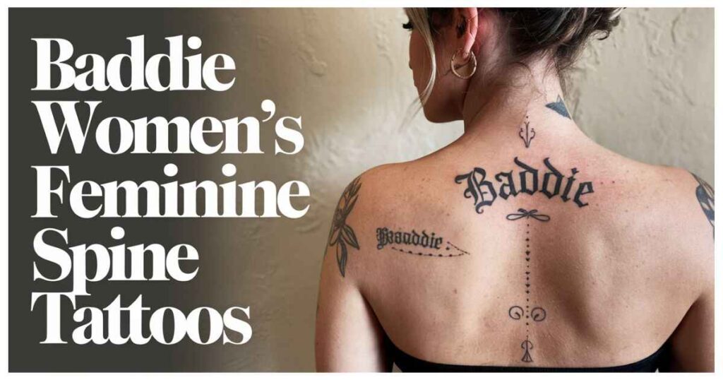 Baddie Women’s Feminine Spine Tattoos